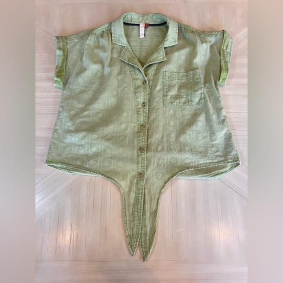 Anthropologie – Pilcro “The Cammie” Surf Blouse – Green – Size Small - Picture 13 of 16